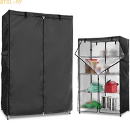 Fast ship❤️Wire Rack Cover 210D Oxford Heavy Duty Dustproof Waterproof Clear Front 30x14x63