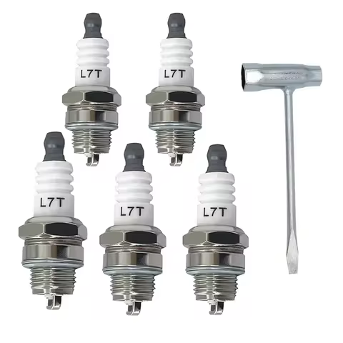1/2/5PCS NEW Spark Plug L7T 2 Stroke For Chainsaw Awn Mower and Brush Cutter Engine Ignition Replace