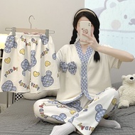 #Cand 3 in 1 Korean Cotton Cute Shorts Pajama Terno Sleepwear for Women Size M/L/XL/2XL High quality