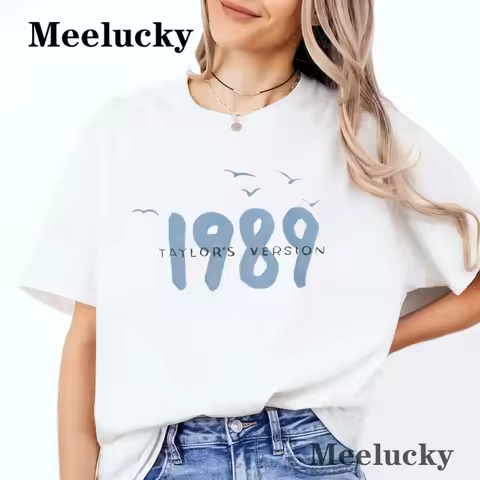 Taylors Versiov 1989 Print T-Shirt Originele Streett-Shirts Harajuku T-Shirt y2k top Creativiteit Ca