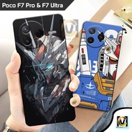 Case poco F7 Pro 5G & poco Latest Ultra 5GF7 2025 Gundam Motif | SoftCase hp poco F7 Pro 5G & poco U