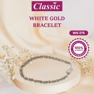 White Gold 375 Bracelet (6.04g) 手链 Gelang Tangan Perempuan