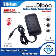 26V 0.5A 450mA 0.45A Adapter Charger for Dibea F8 Pro FS001 HS22130 AB K7 K9 K30 V006 V007 V008 Y033