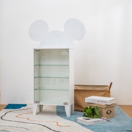 Koncept Furniture ตู้โชว์บานเปิดกระจก DISNEY รุ่น MICKEY/65T สีดำ (65.3x15x90 ซม.)