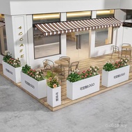 Flower Pot City Administration Flower Slot Combination Iron Art Stainless Steel Road Flower Bowl Lan