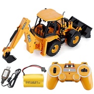 DOUBLE E  E589 RC Backhoe Loader 1:20 Excavator Remote Control Car Engineering Vehicle Truck Model B