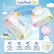 LALAFEEL Baby Wet Wipes Powder Scent Wet Tissue Baby Wipes  X 1 Pack(100 Pcs/Pack)