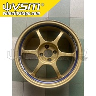 Sport rim advan racing 17x7.5jj pcd 100x4 offset 33 1pcs only  Original japan