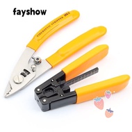 FAY Cable Pliers, Stainless Steel Orange Wire Stripper Set, Durable Crimping Tool Cable