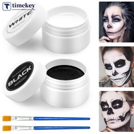 TIMEKEY Oil Face Paint Body Paint Makeup Wheel White Black Red Painting Special Effects Makeup For K