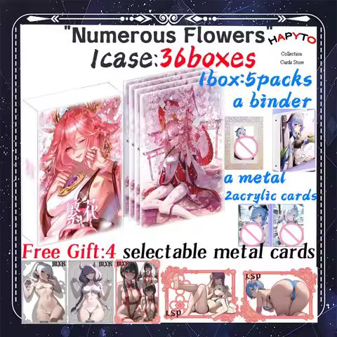 2025 Newest Numerous Flowers Waifu Boards Goddess Story Collection Card Swimsuit Bikini Booster Box 