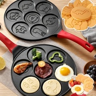 Animal Mini Pancake Pan Seven-hole Breakfast Frying Pan  Pancake Pan