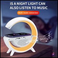 △ Multifunctional Bluetooth Speaker Wireless Charger RGB Night Light Speaker Bluetooth