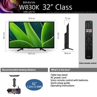 Smart tv 32” Sony LED TV Sony W830K 32-inch Smart Android LED TV (KD-32W830K) LED TV with Google TV