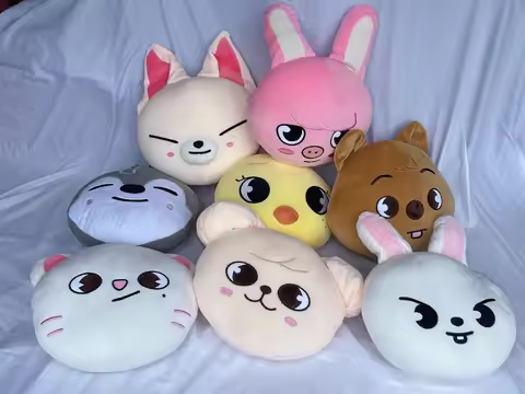 SKZOO Straykids Li Longfu Lee Know Fang Canbang Chang Wolf Cub Pillow Stray Children Cartoon Cushion