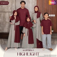 NIBRAS Sarimbit Keluarga Terbaru 2022 HIGHLIGHT Maroon Baju Gamis Koko