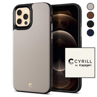 CYRILL iPhone 12 / iPhone 12 Pro / iPhone 12 Pro Max / iPhone 12 mini Case - LEATHER BRICK | Powered by Spigen | 2020