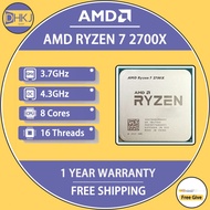 USED AMD Ryzen 7 2700X R7 2700X 3.7 GHz Eight-Core Sixteen-Thread 16M 105W CPU Processor Socket AM4