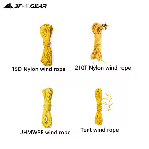 3F UL GEAR 1.5mm/4mm/2mm Diameter 2m/4m/20m Tent Tarp Reflective Ropes