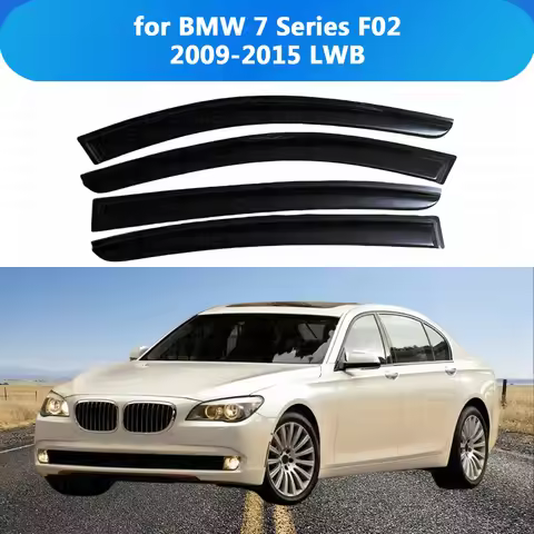FOR BMW 7 Series F02 2009 2010-2015 LWB Side Window Visor Rain Guard Side Vent Deflector Weathershie
