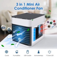 USB Portable Mini Air Cooler Purifier Air Conditioner Aircond Aircooler Penyejuk Penyaman Udara Bilik Tidur Pejabat