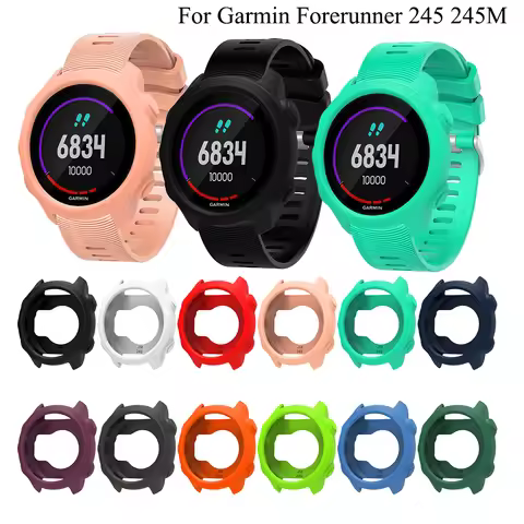 TPU Protective watch Case For Garmin Forerunner 245 245M SmartWatch Protection Case Cover Shell Repl