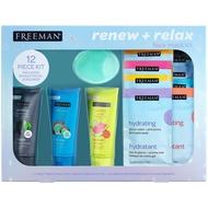 Freeman Limited Edition Renew & Relax Mask Kit, Face Masks To Soothe, Rejuvenate, and Deep Cleanse P