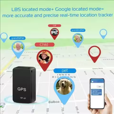 Motorcycle Car Gps Tracker Gf07 Mini Tracking Locator Magnetic Vehicle Tracker Locator for Pets Chil
