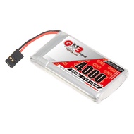 GNB 4000mAh 1S 5C 10C 3.7V JR Connector LiPo Battery for Sanwa M17 Transmitter Receiver