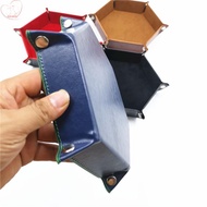 Dice Tray Foldable Metal Dice Rolling Tray Holder Storage Box for RPG DND Table Game Double Sided Fo