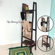 Prayer Mat Rack And Koran Prayer Mat stand hanger aesthetic Minimalist Prayer Mat aesthetic Ladder Hijab Rack