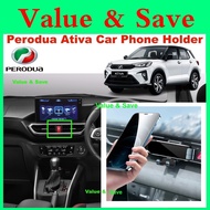 Perodua Ativa Custom Fit Gravity Phone Holder Air Vent Aircond Mobile Holder New Gravity M4 Toyota Raize
