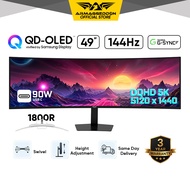 Armaggeddon 49" QD OLED 5K DQHD Curve HDR 400 0.03ms 144Hz G Sync Gaming Monitor PXP 49 UXO C
