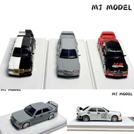 MJ 1/64 Benz 190E W201 2.5-16 EVO Alloy Diecast Car Model Toy Birthday Gift