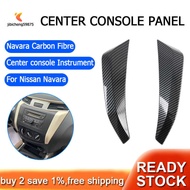 for Nissan Navara NP300 2016-2021 Fibre Center Console Instrument Panel Decor Cover Trim Sticker Acc