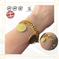 [SC EMAS] EMAS KOREA SADUR 24K GELANG TANGAN SAUH DUIT SYILING