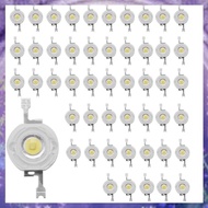 [P K A M] 50Pcs 1W Diode High Power Cool White Led Beads 1 Watt Lamp Chip 3V-3.4V