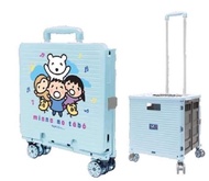 Sanrio 大口仔 Minna No Tabo 4輪摺疊式拉桿購物車購物袋