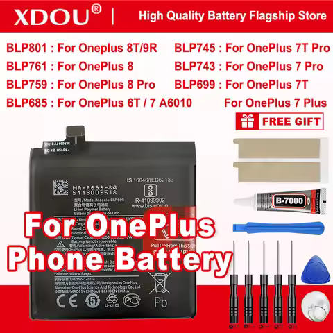 New BLP801 BLP761 BLP759 BLP745 BLP743 BLP699 BLP685 Battery For OnePlus 8T/9R/ 8 /Pro/8/7T Pro/7T/ 