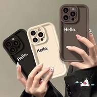 Luxury Simple Hello English Couples Case Compatible For IPhone 7 6S 8 6 Plus 14 13 11 12 15 Pro Max 