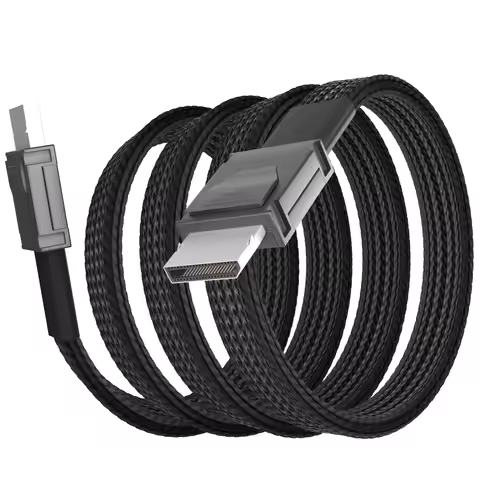 Oculink Cable, PCIe 4.0 SFF-8611 4i Male Extension Cable for Oculink EGPU OnexGPU Mini PC SSD