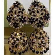 Dhwani stone jhumkas