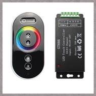 (VCBZ) GT666 RGB LED LED Strip Controller Wireless RF Touch Remote DC 12V 24V 18A 3 Channels Lights 