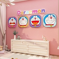 Anak Patung Mewah Bergaya Hiasan Bilik Kanak-Kanak Pelekat Doraemon Latar Belakang Bilik Tidur Lelak