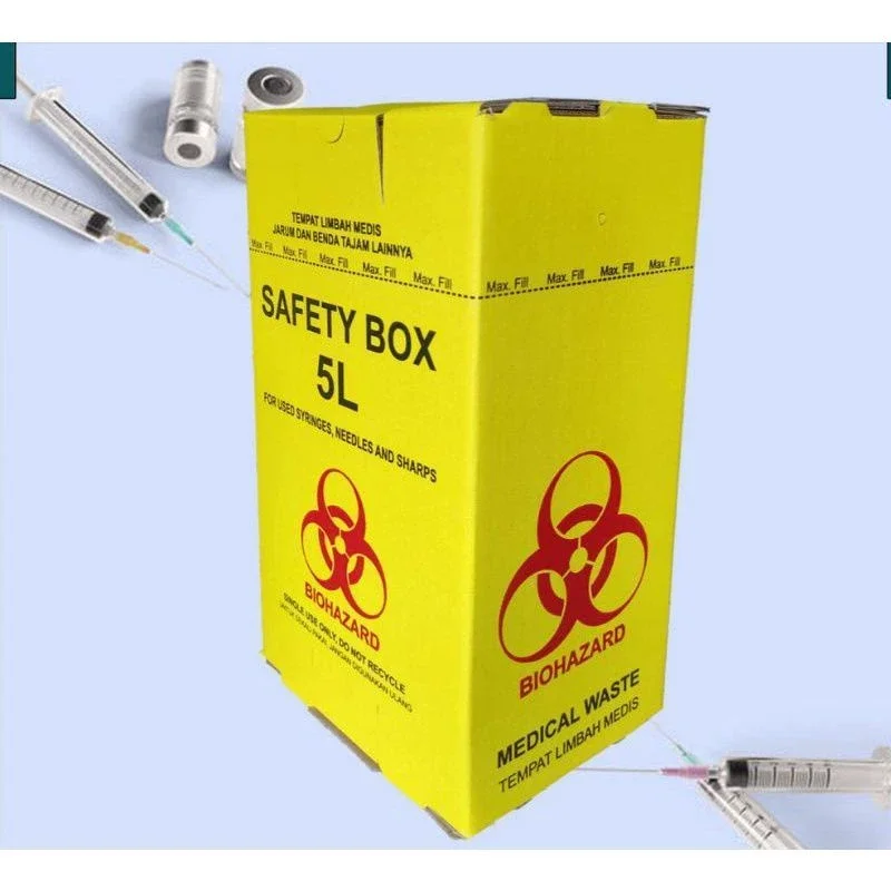 safety box medis 5 liter safety box tempat sampah 8 liter medis safety box limbah medis 125 liter