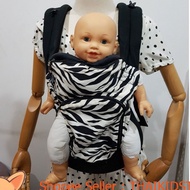 Baby Carrier Brand POGNAE Black Color Zebra Pattern Sun Visor Can Hold 2 To 36 About 15 Kg Second Ha