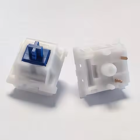 KeyGeek Klein Switch 5PIN Smooth Linear 40gf 45gf Mechanical Keyboard Custom Milky White Housing UPE
