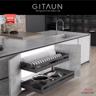 [AIM] Aluminium Pull Out Dish Rack / Pull Out Basket / Kitchen Drawer / Laci Kabinet / AG600-WP / AG