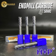 Endmill Carbide 58:HRC 4-Tooth Short And Long Model HP