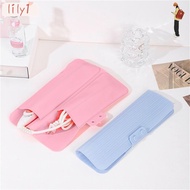 LILY Hair Straightener Storage Bag, Storage Mat Hair Curling Wand Cover,  Heat Resistant Silicone Pouch Hairdressing Curling Iron Insulation Mat